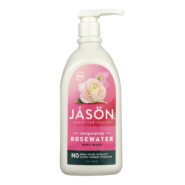 Jason Body Wash Pure Natural Invigorating Rosewater - 30 fl Ounce