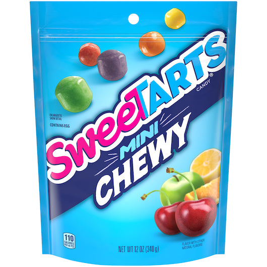 Sweetarts Jurassic World Mini Chewy Mixed Fruit Candies Sub 9 Ounce Size - 8 Per Case.