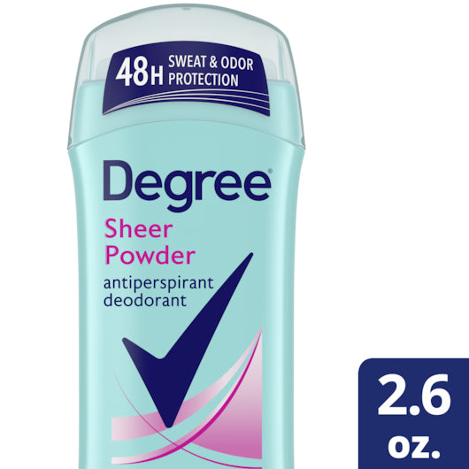 Degree Women Invisible Solid Body Responsive Sheer Powder Anti-Perspirant & Deodorant 2.6 Ounce Size - 12 Per Case.