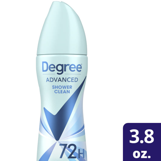 Degree Motion Sense Anti Perspirant Aerosol Shower Clean 3.8 Ounce Size - 12 Per Case.