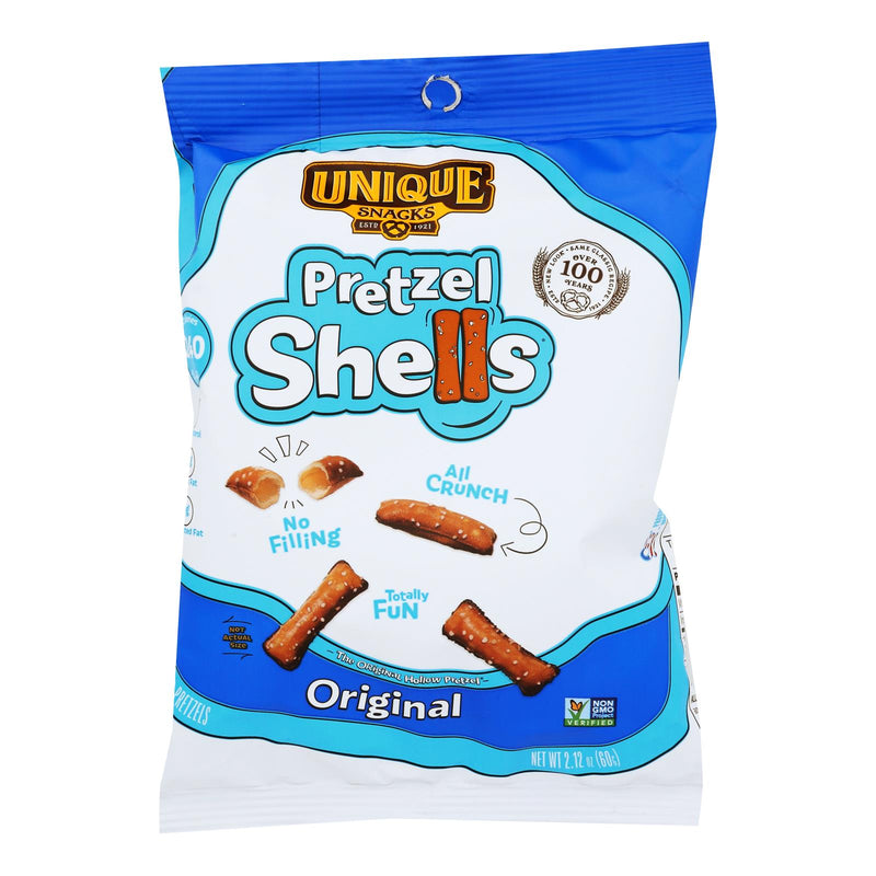 Unique Pretzels - Pretzels Shells - Original - Case of 24 - 2.12 Ounce.