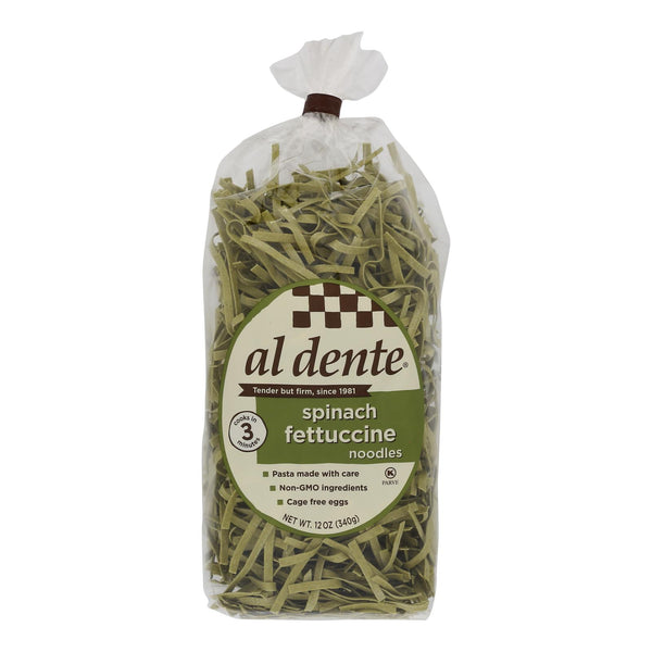 Al Dente - Fettuccine - Spinach - Case of 6 - 12 Ounce.