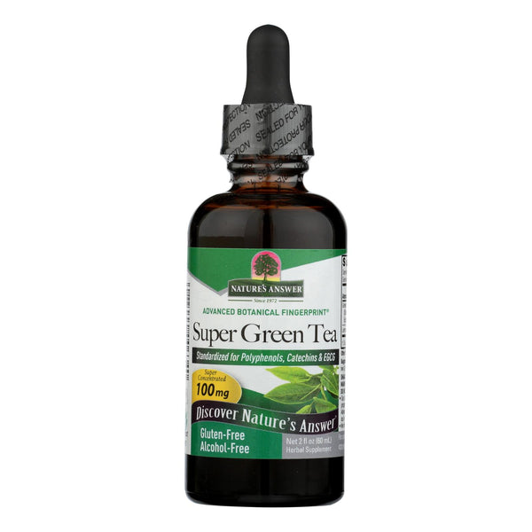Nature's Answer - Super Green Tea Alcohol and Sugar Free - 2 fl Ounce