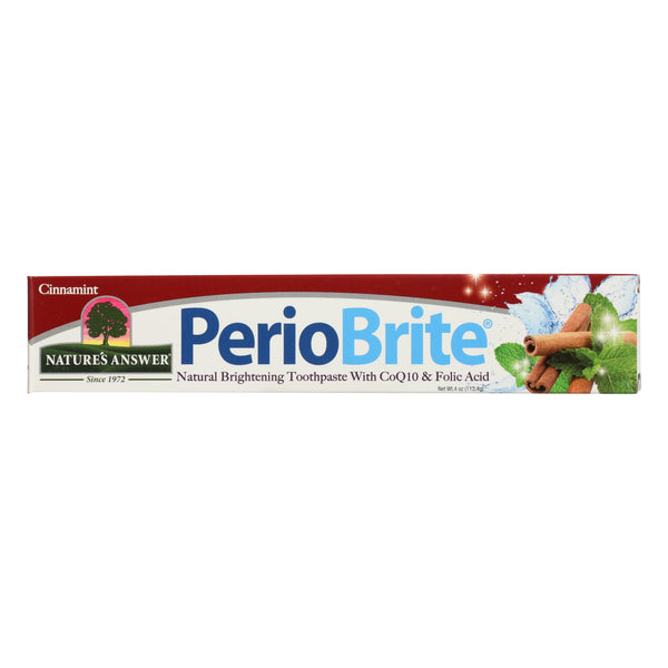Nature's Answer - Periobrite Toothpaste - Cinnamon - 4 Ounce