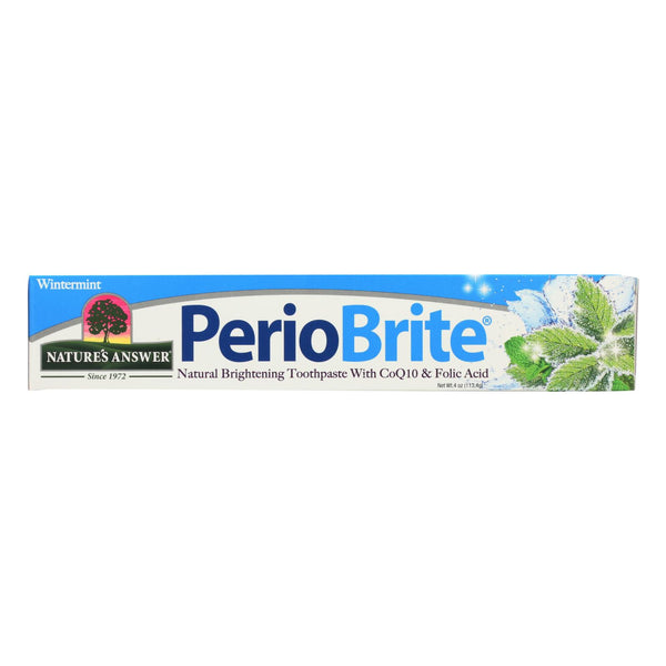 Nature's Answer Periobrite Wintermint Natural Brightening Toothpaste  - 1 Each - 4 Ounce