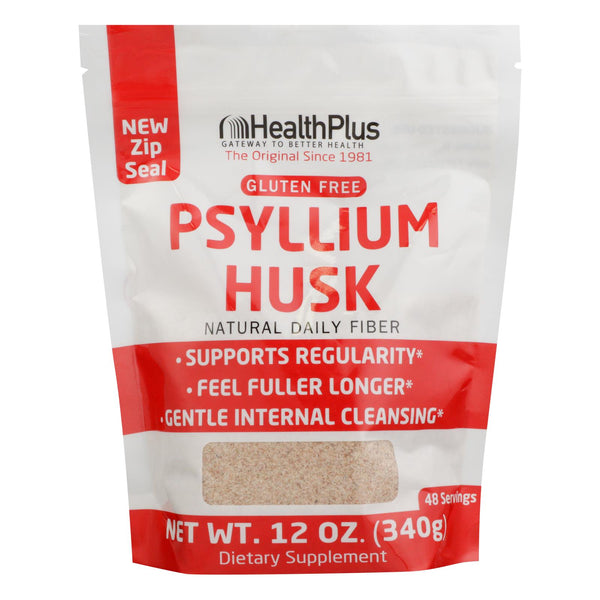 Health Plus - Pure Psyllium Husk - 12 Ounce