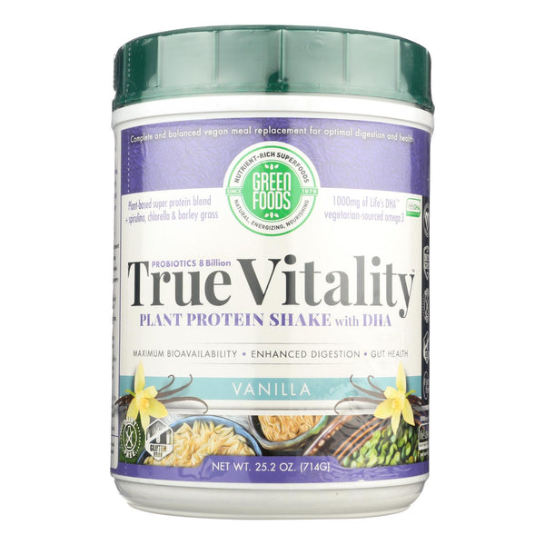 Green Foods True Vitality Plant Protein Shake In Vanilla  - 1 Each - 25.2 Ounce