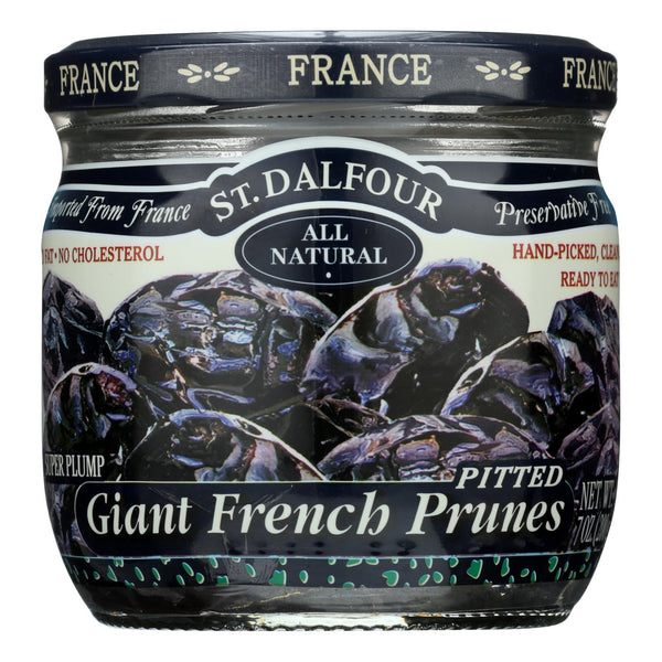 St Dalfour Prunes - French - Giant - Pitted - 7 Ounce - Case of 6