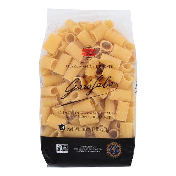 Garofalo - Pasta Mezze Maniche Rigat - Case of 12 - 16 Ounce