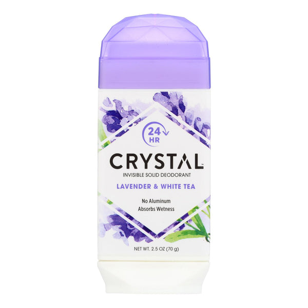 Crystal Deodorants - Invisible Solid Deodorant - Lavender and White Tea - 2.5 Ounce.