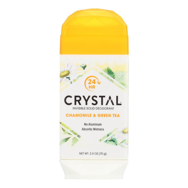 Crystal Deodorants - Invisible Solid Deodorant - Chamomile and Green Tea - 2.5 Ounce.