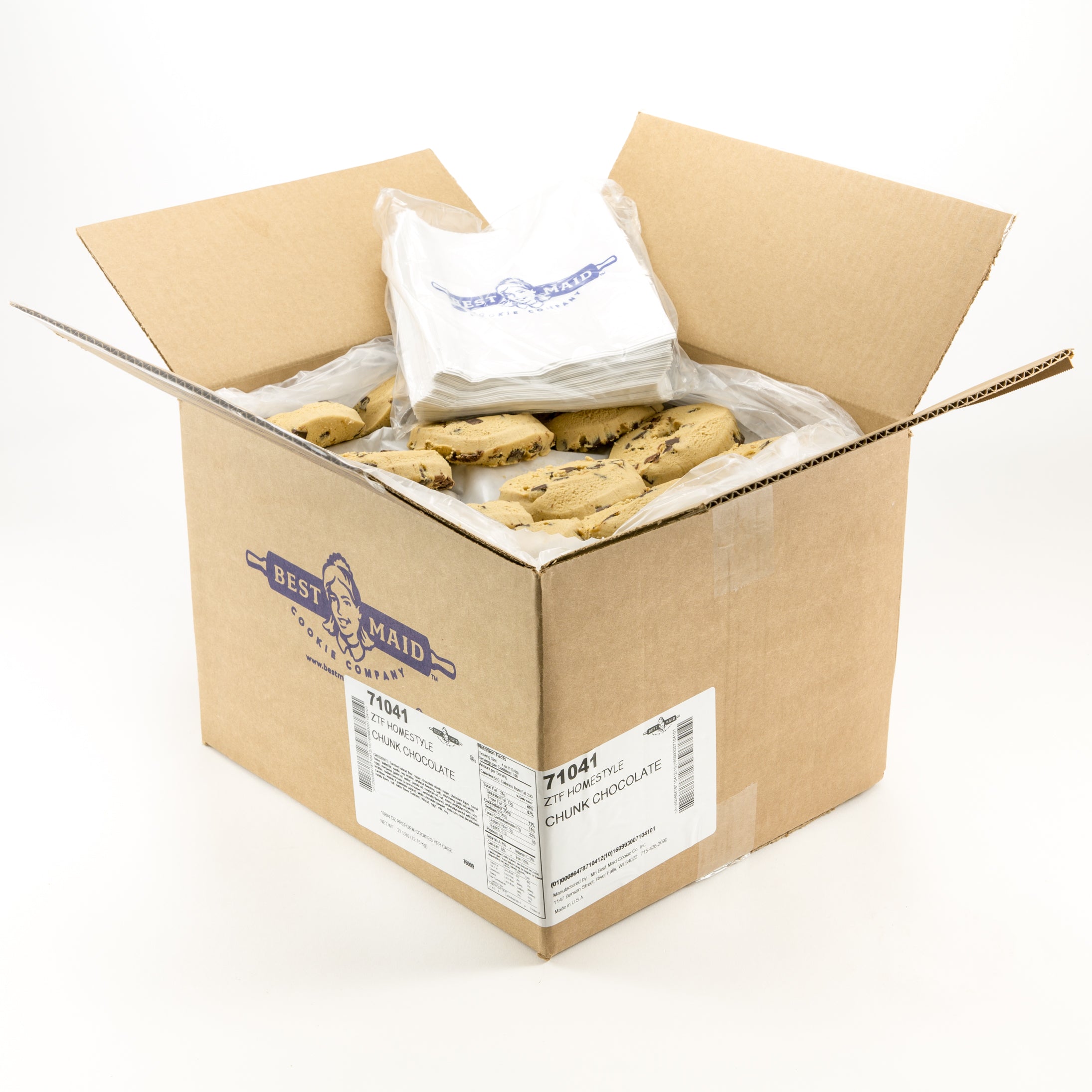 Cookie Dough Chunk Chocolate 4 Ounce Size - 108 Per Case.