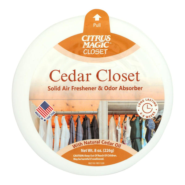 Citrus Magic Cedar Magic Solid Air Freshener - Case of 6 - 8 Ounce