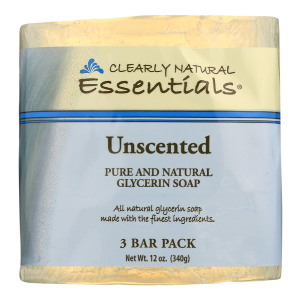 Clearly Natural Bar Soap - Unscented - 3 Pack - 4 Ounce