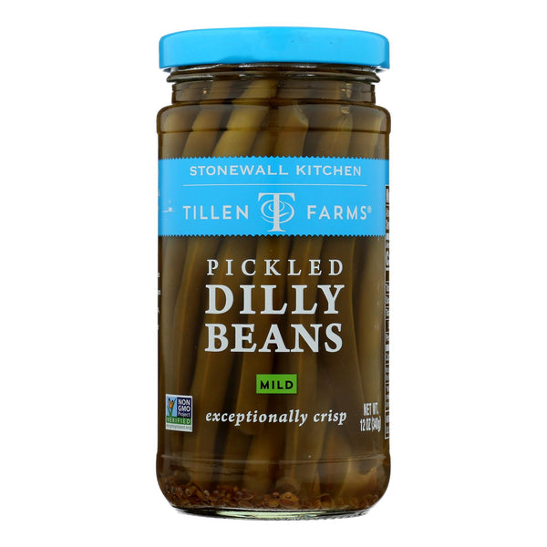 Tillen Farms Beans - Pickled - Crispy Dilly - 12 Ounce - case of 6