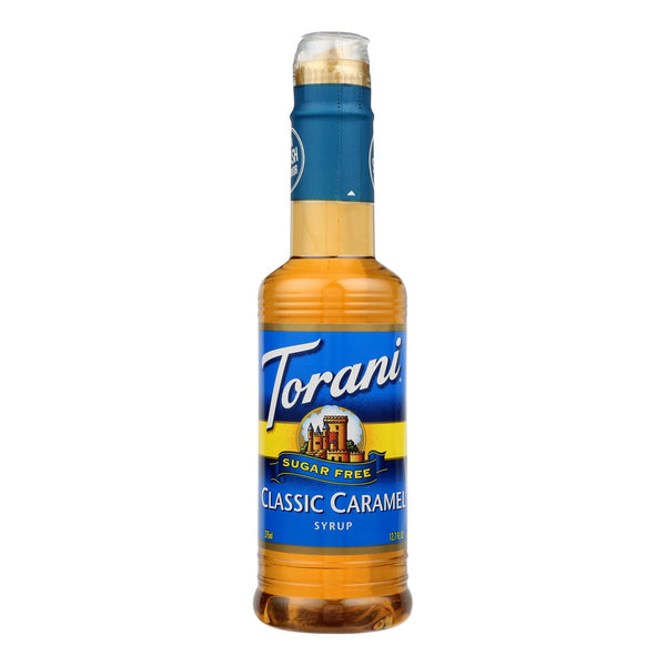 Torani - Coffee Syrup - Sugar Free Caramel - Case of 4 - 12.7 fl Ounce.