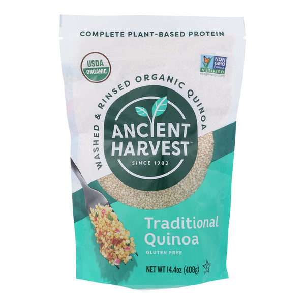 Ancient Harvest Quinoa - Organic - Traditional - Whole Grain - Gluten Free - Case of 12 - 14.4 Ounce