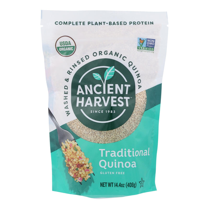 Ancient Harvest Quinoa - Organic - Traditional - Whole Grain - Gluten Free - Case of 12 - 14.4 Ounce