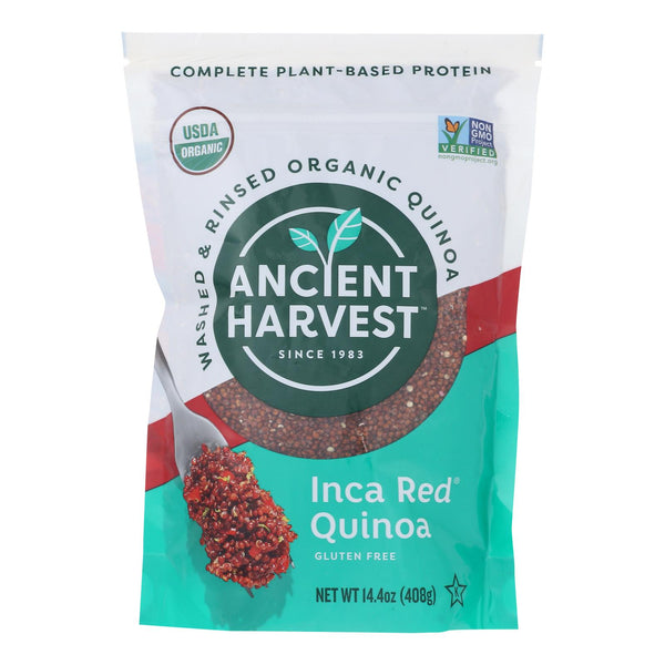 Ancient Harvest Organic Quinoa - Inca Red Grains - Case of 12 - 14.4 Ounce
