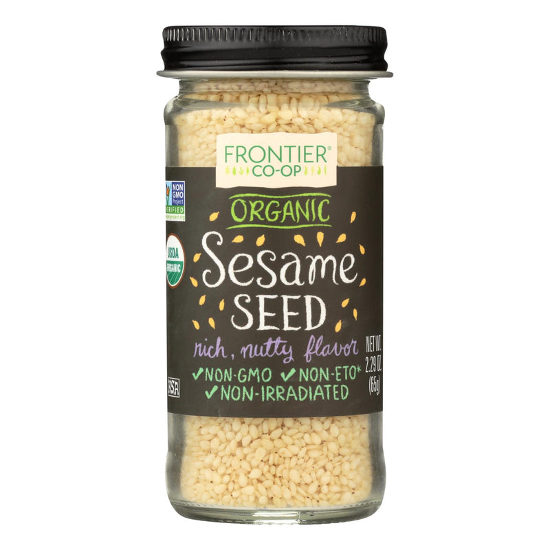 Frontier Herb Sesame Seeds - Organic - Whole - Hulled - 2.32 Ounce