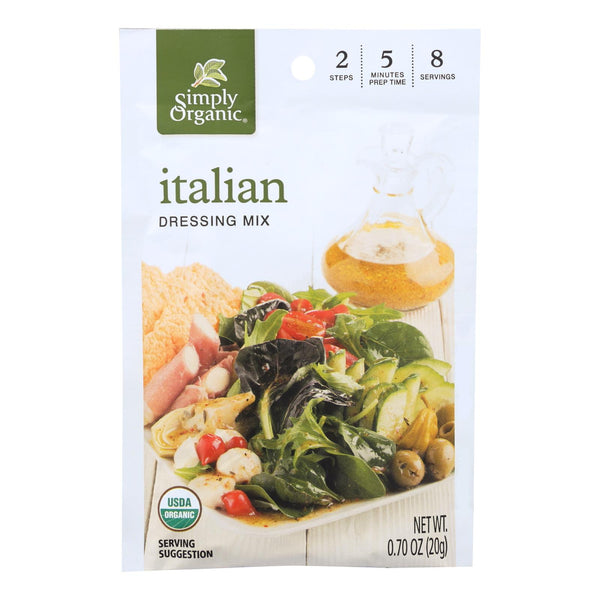 Simply Organic Italian Salad Dressing Mix - Case of 12 - 0.7 Ounce.