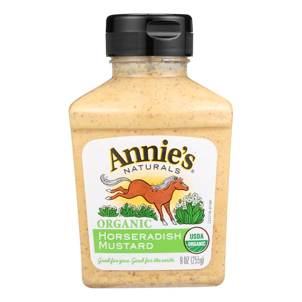 Annie's Naturals Organic Horseradish Mustard - Case of 12 - 9 Ounce.