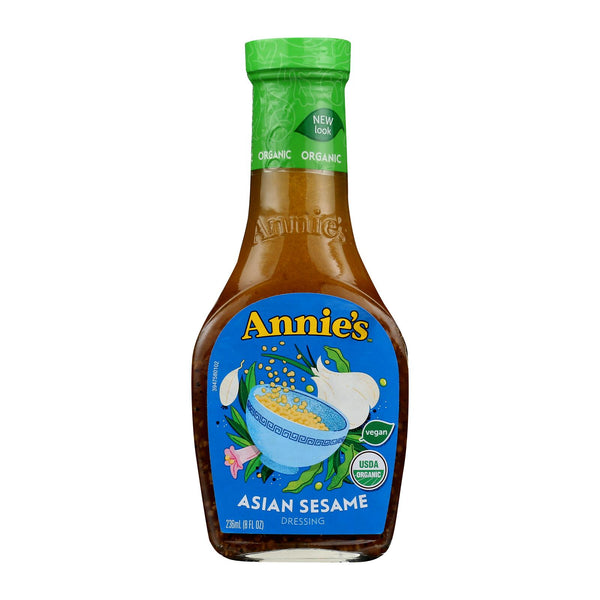 Annie's Naturals Organic Dressing Asian Sesame - Case of 6 - 8 fl Ounce.