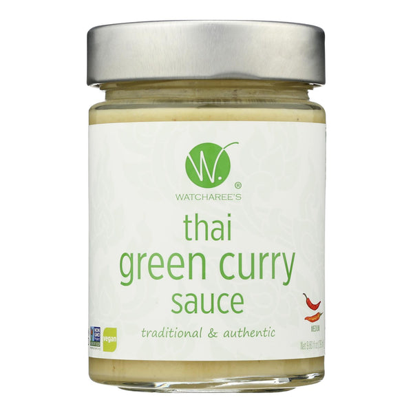 Watcharee's - Sauce Thai Green Curry - Case of 6-9.8 Fluid Ounce