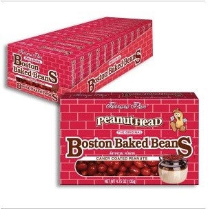 Boston Baked Beans Candies Box 0.8 Ounce Size - 288 Per Case.