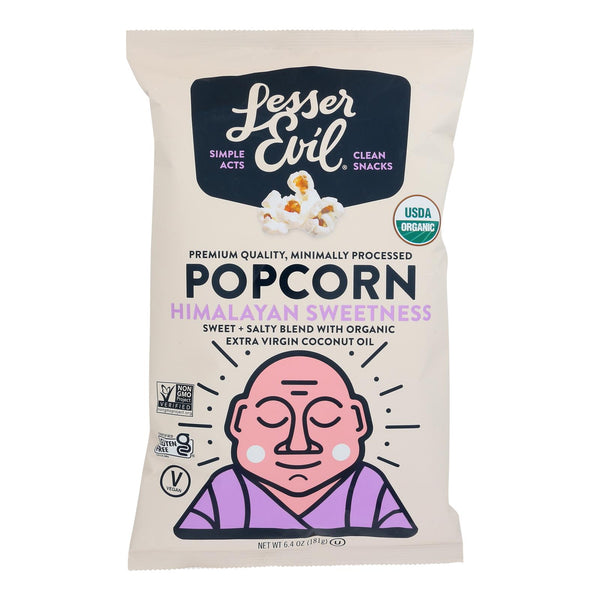 Lesser Evil - Popcorn Himlyn Swtness - Case of 12-6.4 Ounce