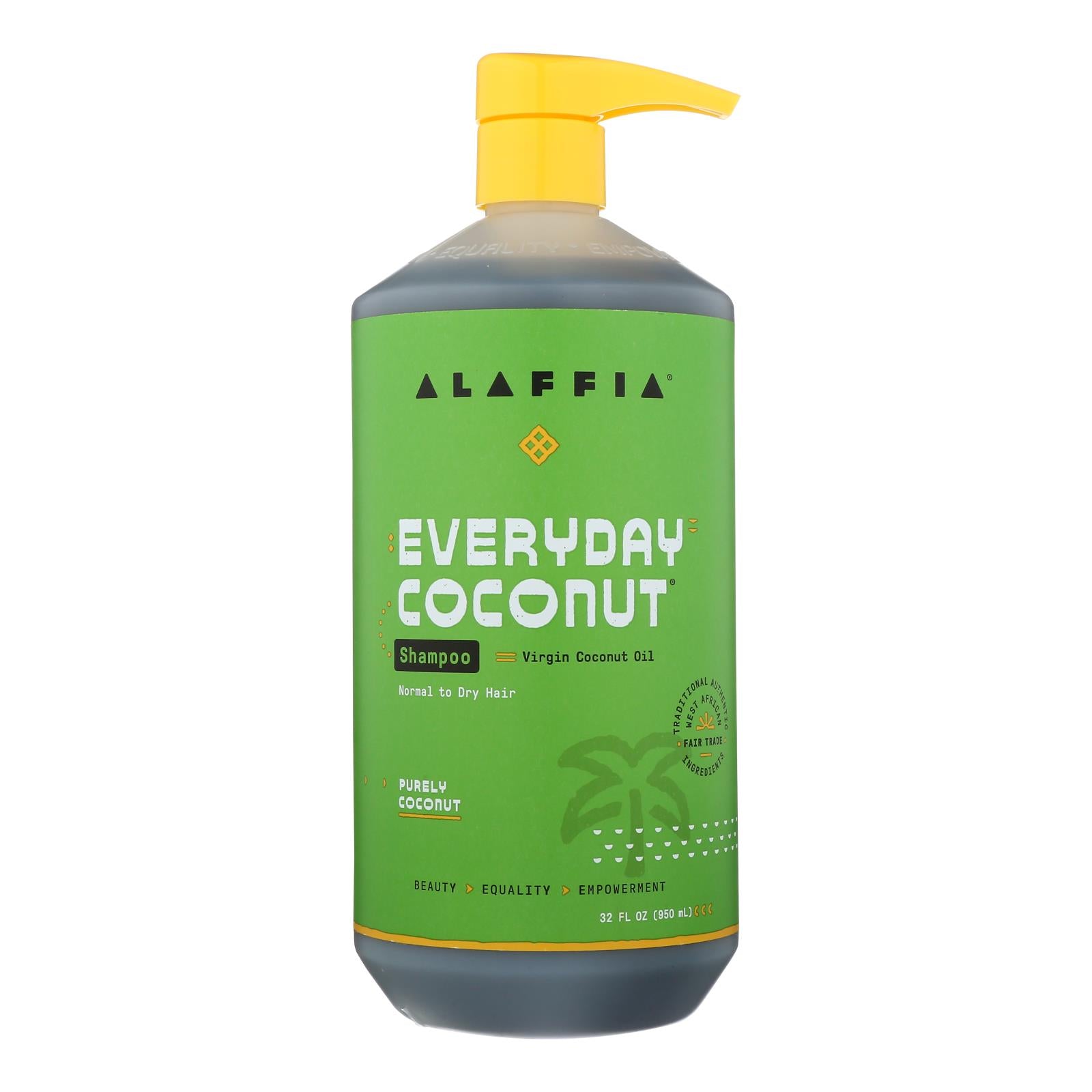 Alaffia - Everyday Shampoo - Coconut and Ginger - 32 fl Ounce.