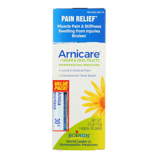 Boiron - Arnicare Cream Value Pack with 30 C Blue Tube - 2.5 Ounce