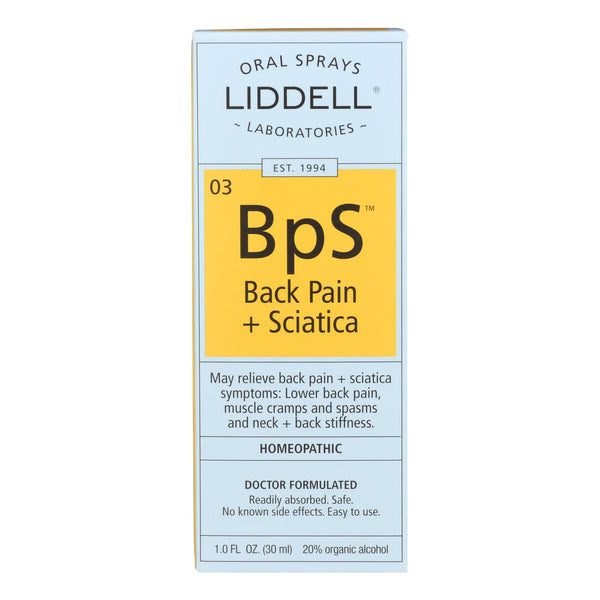 Liddell Homeopathic Back Pain Sciatica - 1 fl Ounce