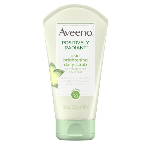 Aveeno Positively Radiant Skin Brightening Face Scrub 5 Ounce Size - 12 Per Case.