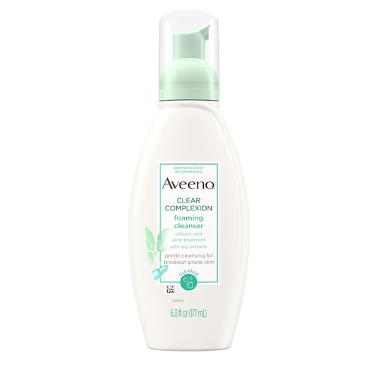 Aveeno Clear Complexion Foaming Cleanser 6 Fluid Ounce - 12 Per Case.