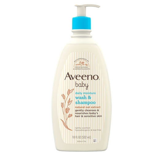 Aveeno Baby Wash & Shampoo 18 Fluid Ounce - 12 Per Case.