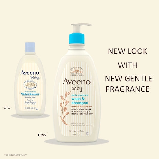 Aveeno Baby Wash & Shampoo 18 Fluid Ounce - 12 Per Case.