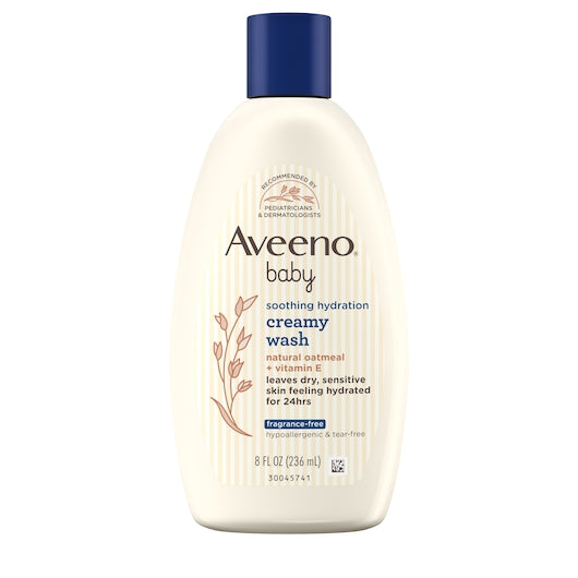 Aveeno Baby Soothing Hydration Creamy Wash 8 Ounce Size - 24 Per Case.