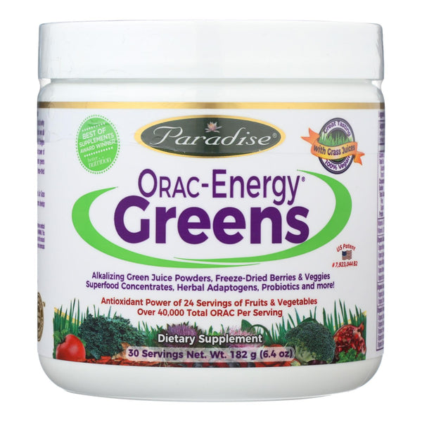 Paradise Herbs Orac Energy Greens - 6.4 Ounce