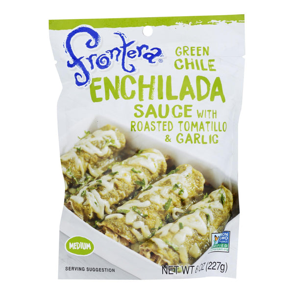 Frontera Foods Green Chile Enchilada Sauce - Green Chile - Case of 6 - 8 Ounce.
