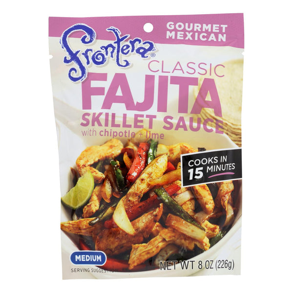 Frontera Foods Classic Fajita Skillet Sauce - Classic Fajita - Case of 6 - 8 Ounce.