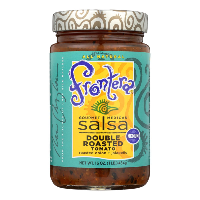 Frontera Foods Double Roasted Tomato Salsa - Tomato Salsa - Case of 6 - 16 Ounce.