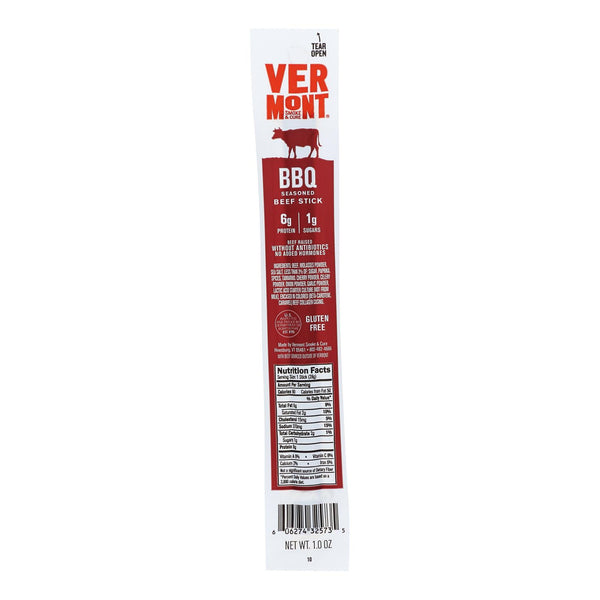 Vermont Smoke And Cure RealSticks - BBQ - 1 Ounce - Case of 24
