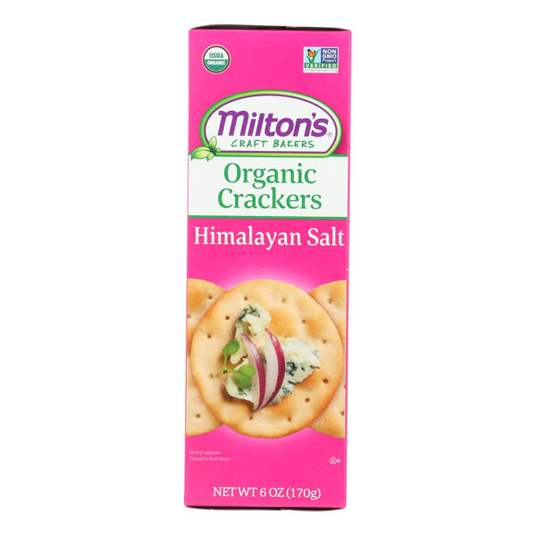 Miltons - Baked Crackers Hm Salt - Case of 8 - 6 Ounce