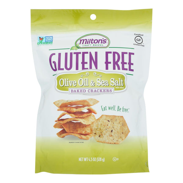Miltons - Cracker Olive Oil Gluten Free - Case of 12 - 4.5 Ounce