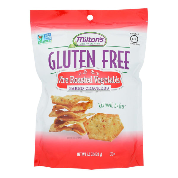 Miltons - Cracker Veg Fire Roasted Gluten Free - Case of 12 - 4.5 Ounce
