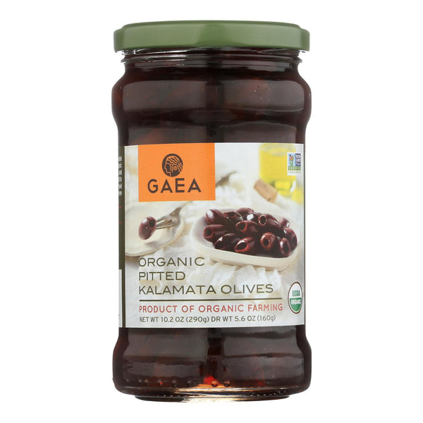 Gaea Olives - Organic - Kalamata - Pitted - Original - 5.6 Ounce - case of 8