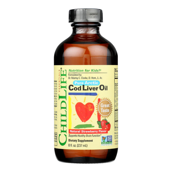 Childlife Cod Liver Oil Strawberry - 8 fl Ounce