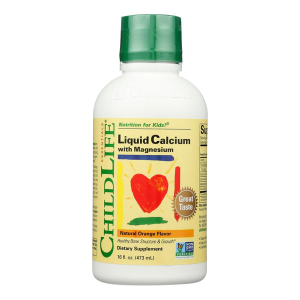 Childlife Liquid Calcium with Magnesium Natural Orange - 16 fl Ounce