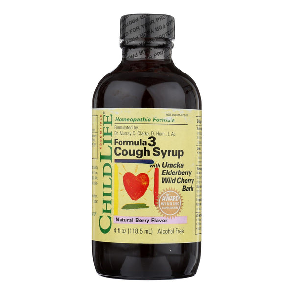 Childlife Formula 3 Cough Syrup Natural Berry - 4 fl Ounce